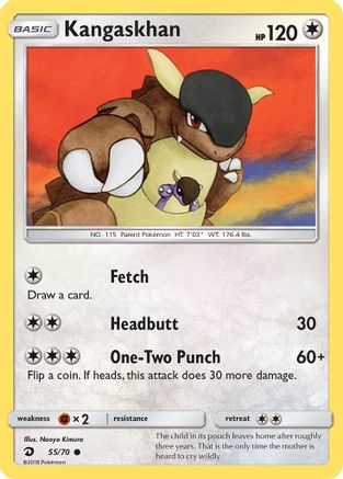 Kangaskhan 55/70 - Dragon Majesty Reverse Holofoil