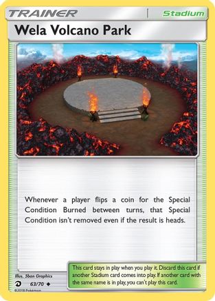 Wela Volcano Park (63/70) - Dragon Majesty Reverse Holofoil - Uncommon