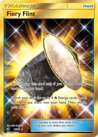 Fiery Flint (Secret) 076 - Dragon Majesty Holofoil - Secret Rare