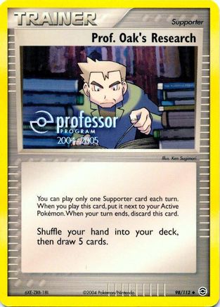 Prof. Oak's Research (2004-2005) 98 - Professor Program Promos