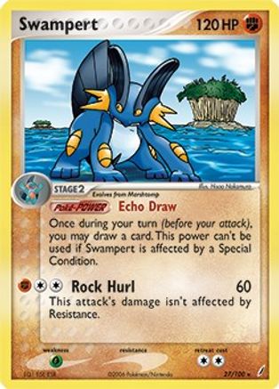 Swampert - 27/100 (EX Crystal Guardians) 27 - Deck Exclusives Holofoil