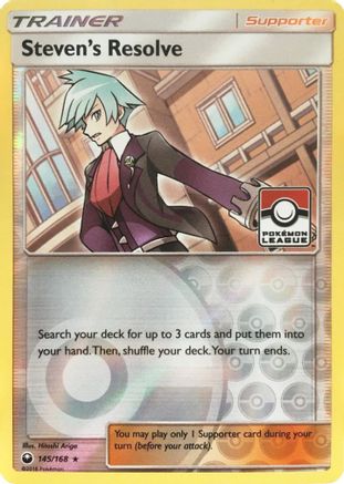 Steven's Resolve - 145/168 (Pokemon League) 145 - League & Championship Cards Reverse Holofoil