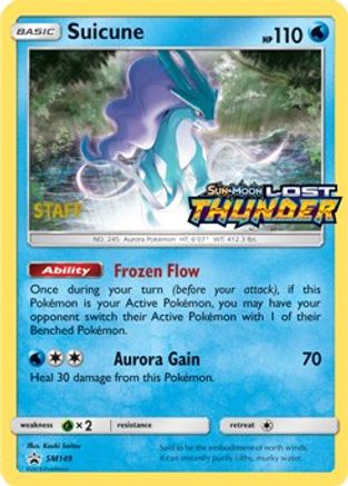 Suicune (Prerelease) [Staff] (SM149) - SM Promos Holofoil - Promo