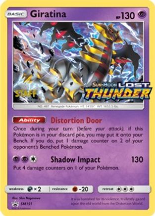 Giratina (Prerelease) [Staff] (SM151) - SM Promos Holofoil - Promo