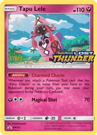 Tapu Lele (Prerelease) [Staff] (SM152) - SM Promos Holofoil - Promo