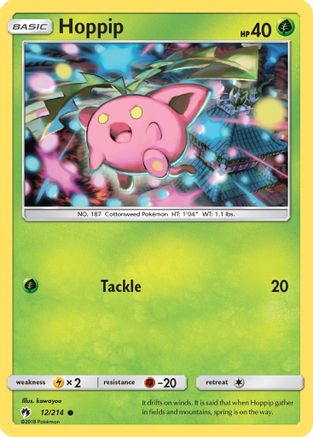 Hoppip 12/214 - Lost Thunder Reverse Holofoil