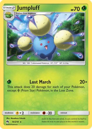 Jumpluff 14/214 - Lost Thunder Reverse Holofoil