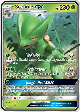 Sceptile-GX 22/214 - Lost Thunder Holofoil