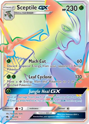 Sceptile-GX 216/214 - Lost Thunder Holofoil