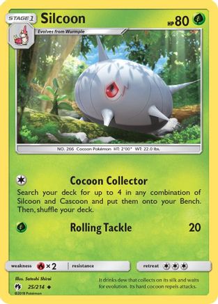 Silcoon 25/214 - Lost Thunder Reverse Holofoil