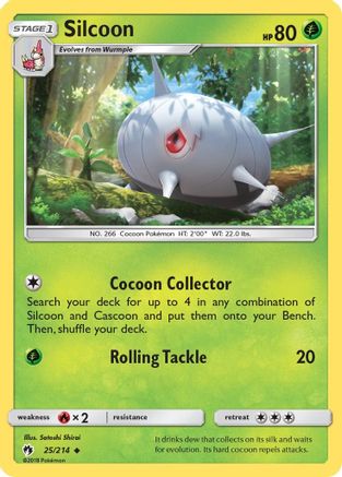 Silcoon (25/214) - SM  Lost Thunder  - Uncommon