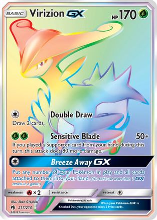 Virizion-GX 217/214 - Lost Thunder Holofoil