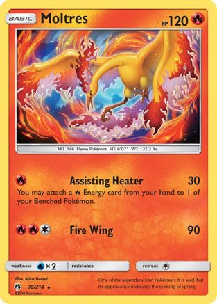 Moltres (38/214) - SM  Lost Thunder  - Rare