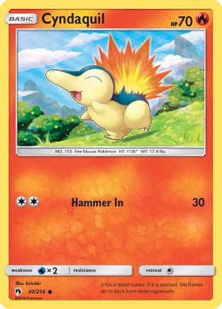 Cyndaquil (40/214) - SM  Lost Thunder  - Common