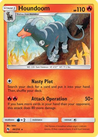Houndoom (46/214) - SM  Lost Thunder  - Rare