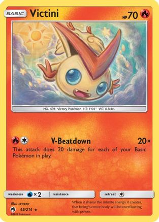 Victini 49/214 - Lost Thunder Reverse Holofoil