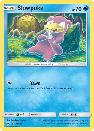 Slowpoke 54/214 - Lost Thunder Reverse Holofoil