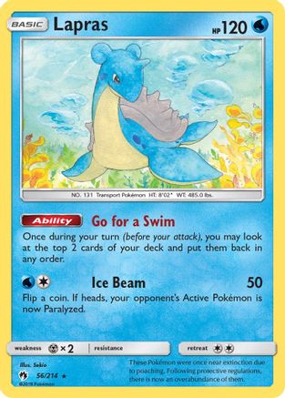 Lapras 56/214 - Lost Thunder Reverse Holofoil