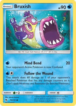 Bruxish 70/214 - Lost Thunder Reverse Holofoil