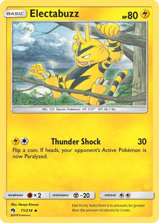 Electabuzz 071 - SM  Lost Thunder Normal - Uncommon