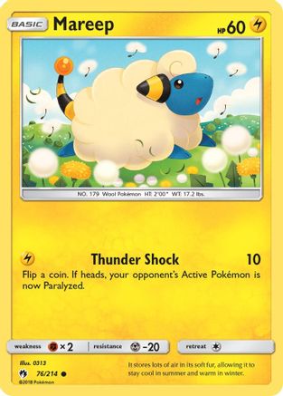 Mareep 76/214 - Lost Thunder Reverse Holofoil