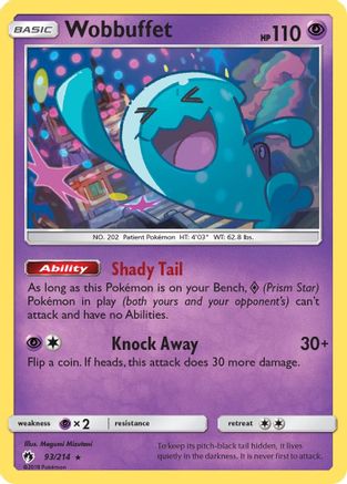 Wobbuffet 93/214 - Lost Thunder Reverse Holofoil