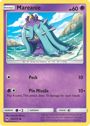 Mareanie (105/214) - SM  Lost Thunder  - Common