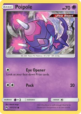 Poipole 107/214 - Lost Thunder Reverse Holofoil