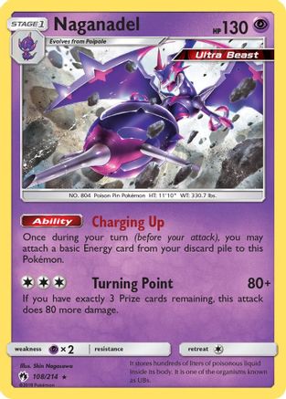 Naganadel (108/214) - SM  Lost Thunder Reverse Holofoil - Holo Rare