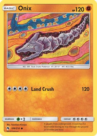 Onix (109/214) - SM  Lost Thunder  - Common
