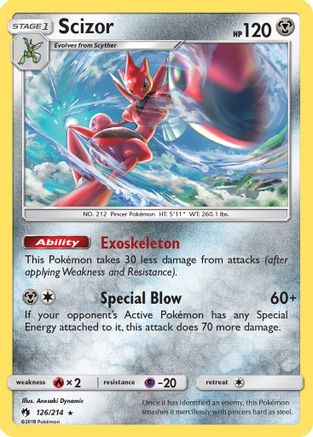 Scizor 126/214 - Lost Thunder Holofoil