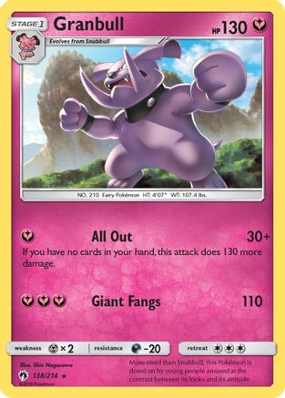 Granbull (138/214) - SM  Lost Thunder  - Rare