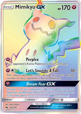 Mimikyu GX (Secret) (226/214) - SM  Lost Thunder Holofoil - Secret Rare