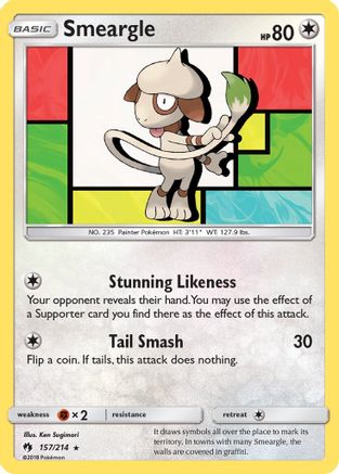 Smeargle 157/214 - Lost Thunder