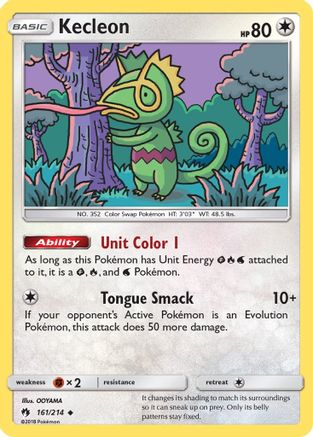 Kecleon (161/214) - SM  Lost Thunder Reverse Holofoil - Uncommon
