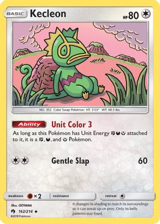 Kecleon (162/214) - SM  Lost Thunder Reverse Holofoil - Uncommon