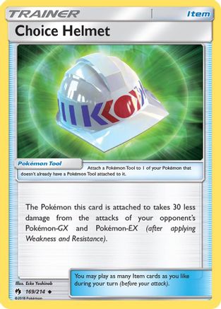 Choice Helmet (169/214) - SM  Lost Thunder Reverse Holofoil - Uncommon