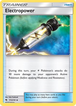 Electropower 172/214 - SM  Lost Thunder Normal - Uncommon