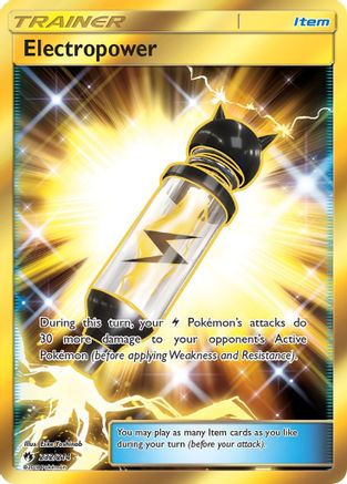 Electropower (Secret) 232 - SM  Lost Thunder Holofoil - Secret Rare