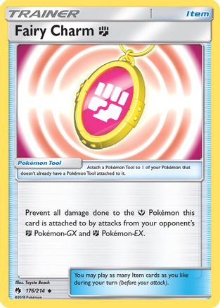 Fairy Charm F 176 - SM  Lost Thunder Reverse Holofoil - Uncommon