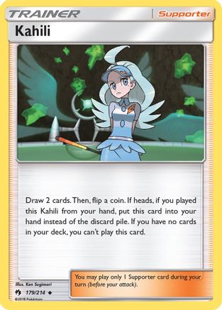 Kahili (179/214) - SM  Lost Thunder Reverse Holofoil - Uncommon