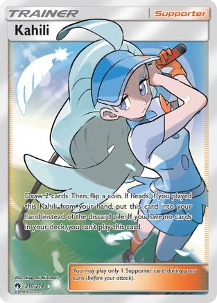 Kahili (Full Art) (210/214) - SM  Lost Thunder Holofoil - Ultra Rare