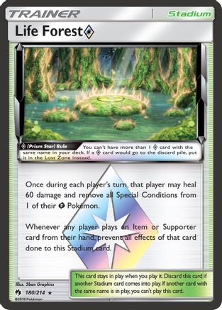 Life Forest Prism Star (180/214) - SM  Lost Thunder Holofoil - Prism Rare