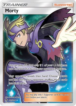 Morty (Full Art) (212/214) - SM  Lost Thunder Holofoil - Ultra Rare