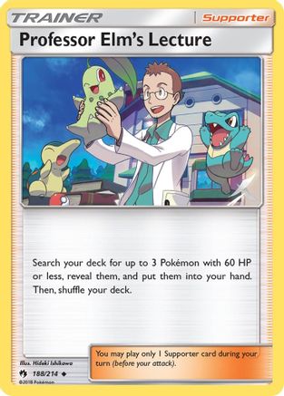 Professor Elm's Lecture 188/214 - Lost Thunder Reverse Holofoil