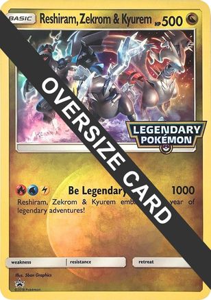 Reshiram, Zekrom & Kyurem - Jumbo Cards Holofoil