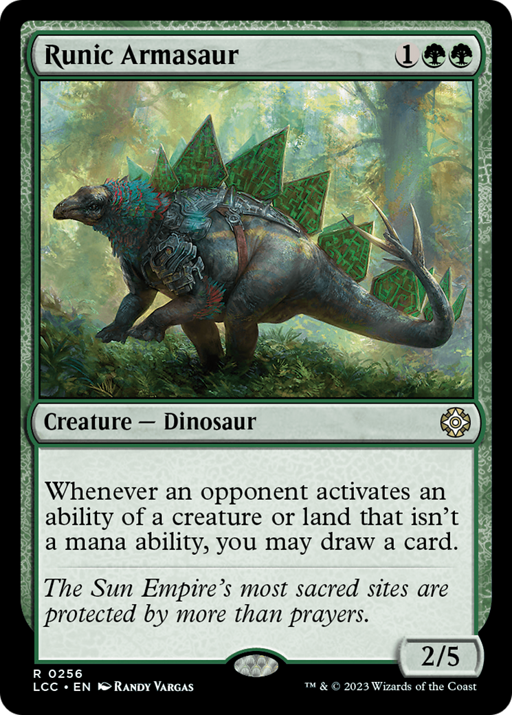 Runic Armasaur (LCC-256) - The Lost Caverns of Ixalan Commander