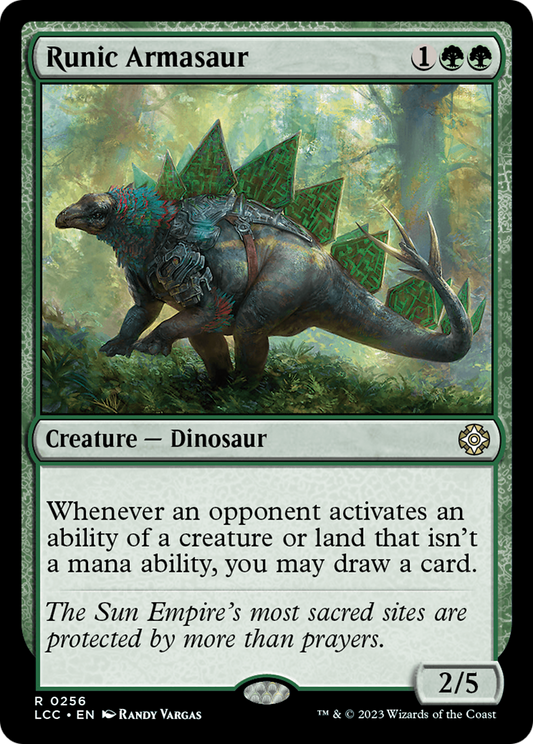 Runic Armasaur (LCC-256) - The Lost Caverns of Ixalan Commander