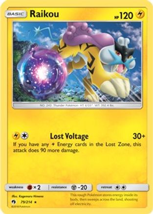 Raikou - 79/214 (SM Lost Thunder) 79 - Deck Exclusives Holofoil