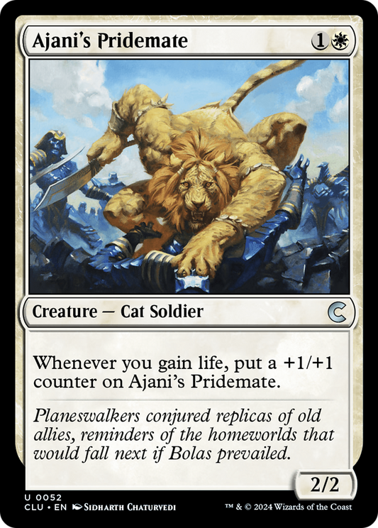 Ajani's Pridemate (CLU-052) - Ravnica: Clue Edition